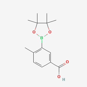 4-Methyl-3-(4,4,5,5-Tetramethyl-[1,3,2]Dioxaborolan-2-Yl)Benzoicacid structure, CAS 515131-35-8