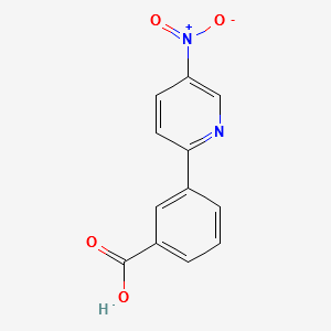 3-(5-Nitropyridin-2-yl)benzoicacid structure, CAS 864075-95-6