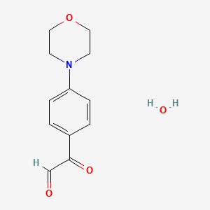 4-Morpholinophenylglyoxalhydrate structure, CAS 852633-82-0