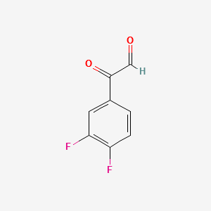 3,4-Difluorophenylglyoxalhydrate structure, CAS 79784-34-2