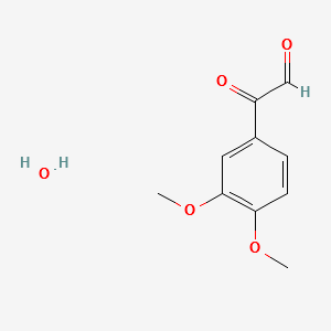 3,4-Dimethoxyphenylglyoxalhydrate structure, CAS 163428-90-8