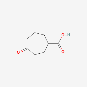 4-Oxo-2-Carboxycycloheptane structure, CAS 90482-29-4