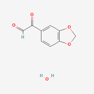 3,4-Methylenedioxyphenylglyoxalhydrate structure, CAS 362609-92-5