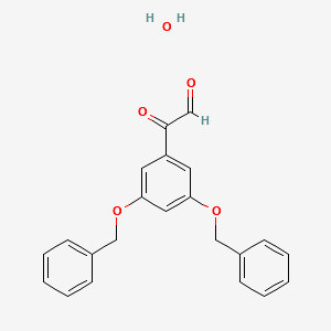3,5-Dibenzyloxyphenylglyoxalhydrate structure, CAS 59229-14-0