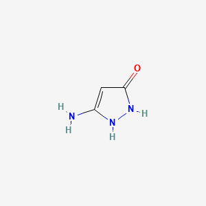 3-Amino-1,2-dihydropyrazol-5-one structure, CAS 28491-52-3