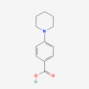 4-Piperidin-1-Yl-Benzoicacid structure, CAS 22090-24-0