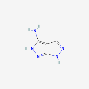 3-Amino-1,6-dihydropyrazolo[3,4-c]pyrazole structure, CAS 128854-05-7