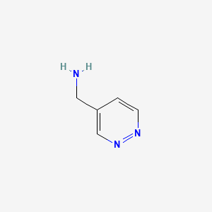 4-Pyridazinemethanamine structure, CAS 519020-42-9
