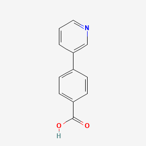 4-Pyridin-3-Yl-Benzoicacid structure, CAS 4385-75-5
