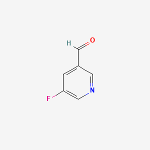 3-Fluoro-5-formylpyridine structure, CAS 39891-04-8