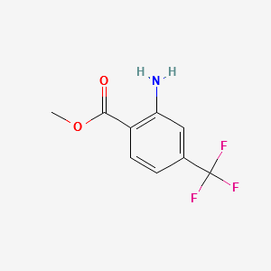 Methyl2-amino-4-(trifluoromethyl)benzoate structure, CAS 61500-87-6
