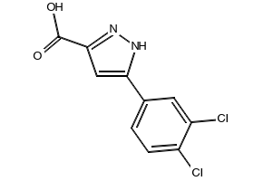 5-(3,4-Dichlorophenyl)-1H-Pyrazole-3-Carboxylicacid structure, CAS 276684-04-9