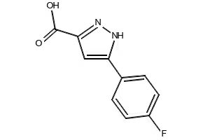 5-(4-Fluorophenyl)-1H-Pyrazole-3-Carboxylicacid structure, CAS 870704-22-6