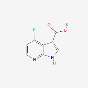 4-Chloro-1H-pyrrolo[2,3-b]pyridine-3-carboxylicacid structure, CAS 1000340-37-3
