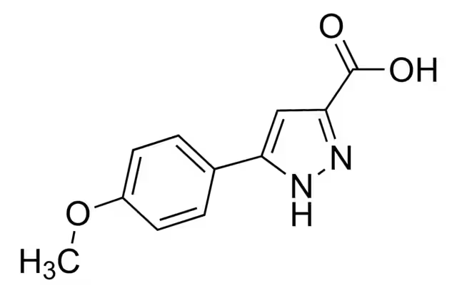 5-(4-Methoxyphenyl)-1H-Pyrazole-3-Carboxylicacid structure, CAS 27069-16-5