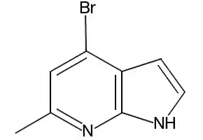 4-Bromo-6-methyl-7-azaindol structure, CAS 1000340-58-8