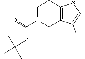 Tert-Butyl3-Bromo-6,7-dihydrothieno[3,2-c]pyridine-5(4H)-carboxylate structure, CAS 1000577-81-0