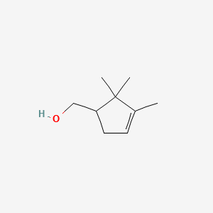 (2,2,3-Trimethylcyclopent-3-enyl)methanol structure, CAS 100156-45-4