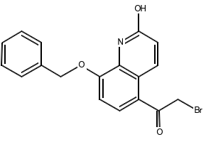 8-Benzyloxy-5-(2-bromoacetyl)-2-hydroxyquinoline structure, CAS 100331-89-3