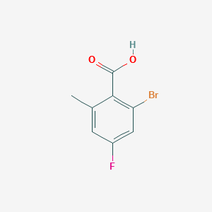 2-Bromo-4-fluoro-6-methylbenzoicacid structure, CAS 1003709-47-4