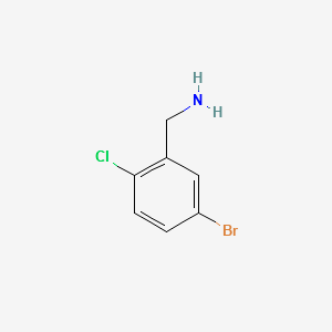 5-Bromo-2-Chlorobenzylamine structure, CAS 1096296-85-3