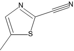 2-Cyano-5-methylthiazole structure, CAS 100516-71-0