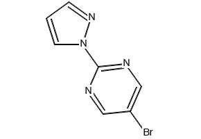 5-Bromo-2-Pyrazol-1-Yl-Pyrimidine structure, CAS 883230-94-2