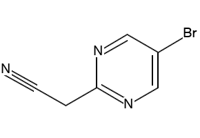 5-Bromo-2-Pyrimidineacetonitrile structure, CAS 831203-15-7