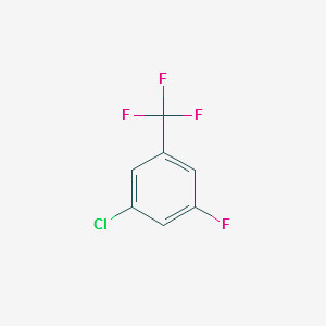 1-Chloro-3-fluoro-5-(trifluoromethyl)benzene structure, CAS 1005764-23-7
