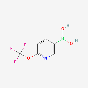 [6-(Trifluoromethoxy)pyridin-3-yl]boronicacid structure, CAS 1008140-70-2