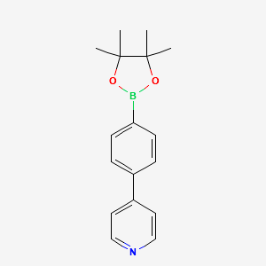 4-(4-Pyridinyl)phenylboronicacidpinacolester structure, CAS 1009033-87-7