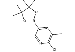 2-Chloro-3-Methylpyridine-5-boronicacidpinacolester structure, CAS 1010101-07-1