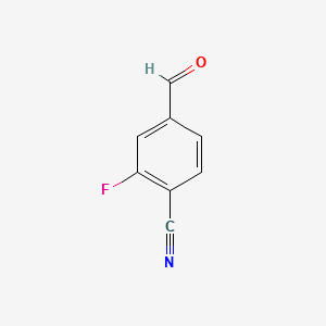 2-Fluoro-4-formylbenzonitrile structure, CAS 101048-76-4