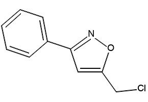 5-(Chloromethyl)-3-phenylisoxazole structure, CAS 1011-37-6