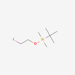 Tert-butyl(2-iodoethoxy)dimethylsilane structure, CAS 101166-65-8