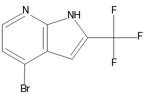 4-Bromo-2-cyclopropyl-1H-pyrrolo[2,3-b]pyridine structure, CAS 1014614-11-9