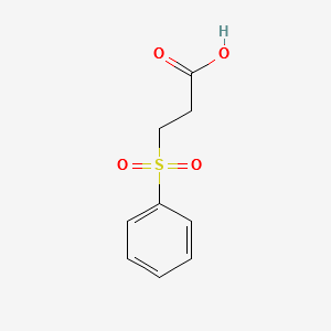 3-(Phenylsulfonyl)propionicacid structure, CAS 10154-71-9