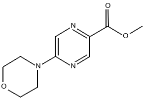 Methyl5-(4-morpholinyl)-2-pyrazinecarboxylate structure, CAS 1017604-09-9
