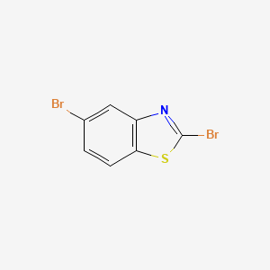 2,5-Dibromo-benzothiazole structure, CAS 1019111-64-8