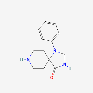 1-Phenyl-1,3,8-triazaspiro[4.5]decan-4-one structure, CAS 1021-25-6