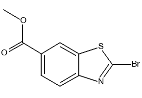 Methyl2-bromobenzo[d]thiazole-6-carboxylate structure, CAS 1024583-33-2