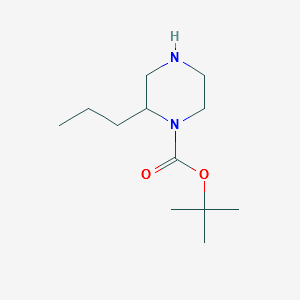 1-Boc-2-propyl-piperazine structure, CAS 1027511-67-6