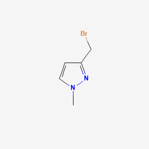 3-Bromomethyl-1-methyl-1H-pyrazole structure, CAS 102846-13-9
