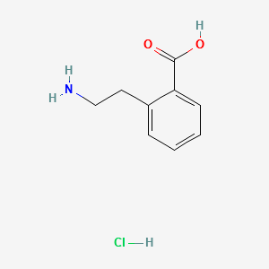 2-(2-AminoEthyl)benzoicacidhydrochloride structure, CAS 102879-42-5