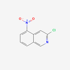 3-Chloro-5-nitroisoquinoline structure, CAS 10296-47-6
