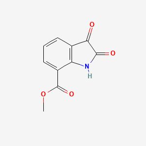 Methyl2,3-dioxoindoline-7-carboxylate structure, CAS 103030-10-0