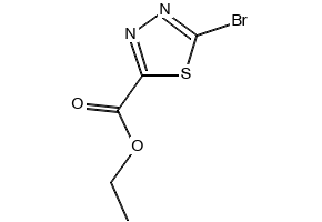 Ethyl5-bromo-1,3,4-thiadiazole-2-carboxylate structure, CAS 1030613-07-0