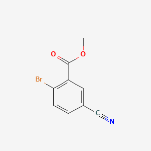 Methyl2-bromo-5-cyanobenzoate structure, CAS 1031927-03-3