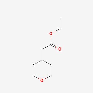 Ethyltetrahydropyran-4-ylacetate structure, CAS 103260-44-2