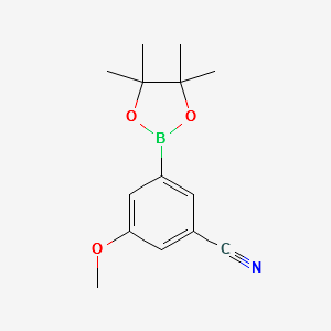 3-Cyano-5-methoxyphenylboronicacid,pinacolester structure, CAS 1035266-33-1